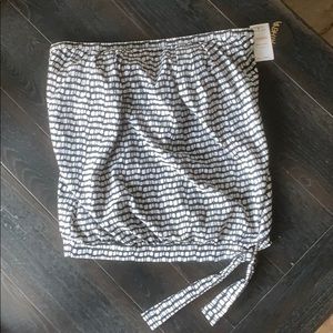 Black and white swimsuit top